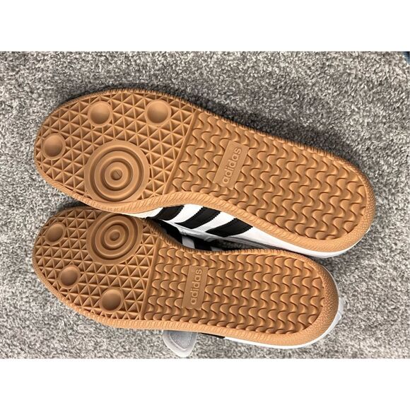 Adidas Women's White Black Gum Samba Jane Leather Sneaker Shoes Size 9.5 NWOT - Picture 8 of 9